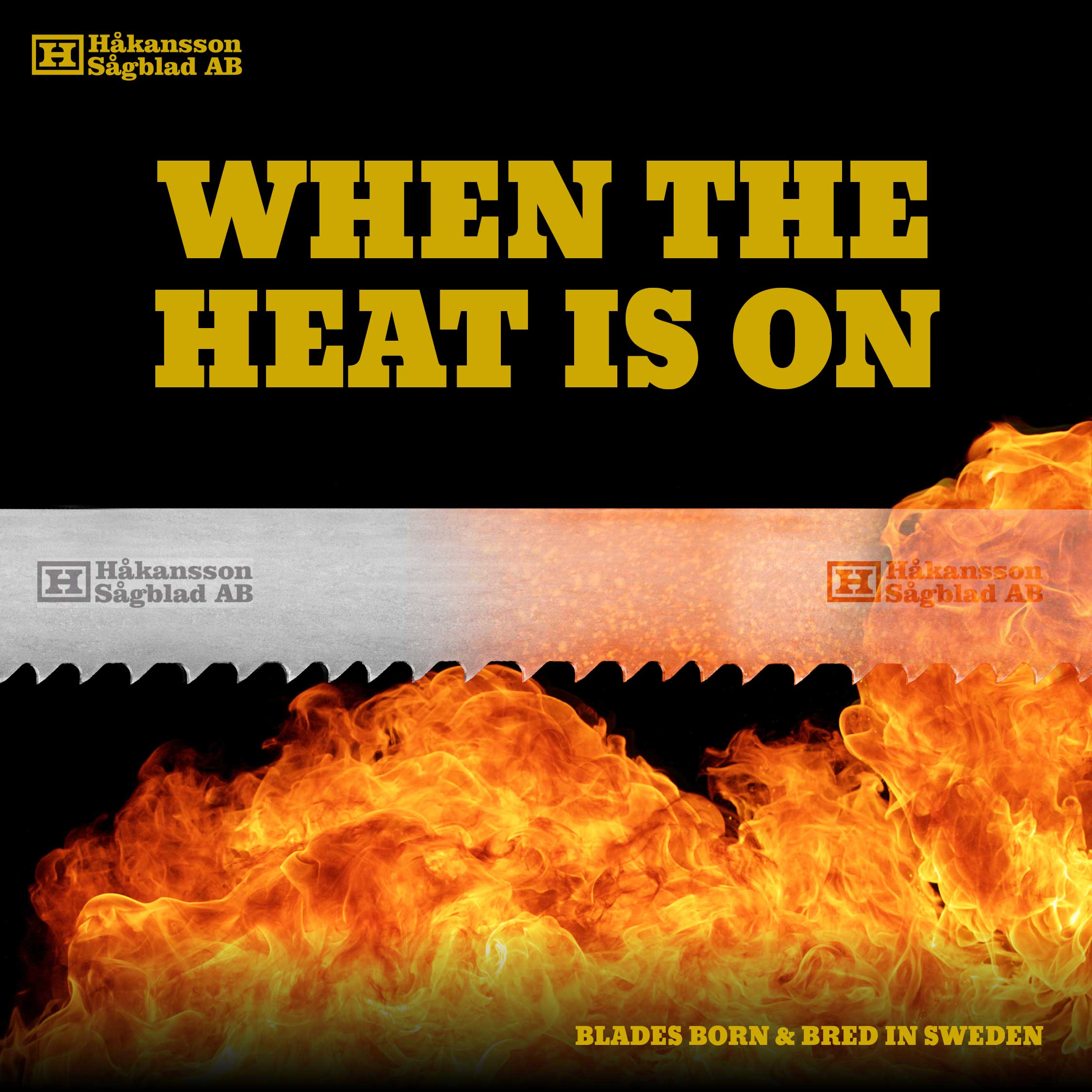 Dark-Grey-World-You-got-Us-Optimizer Advert WHEN THE HEAT IS ON sawblade in flames