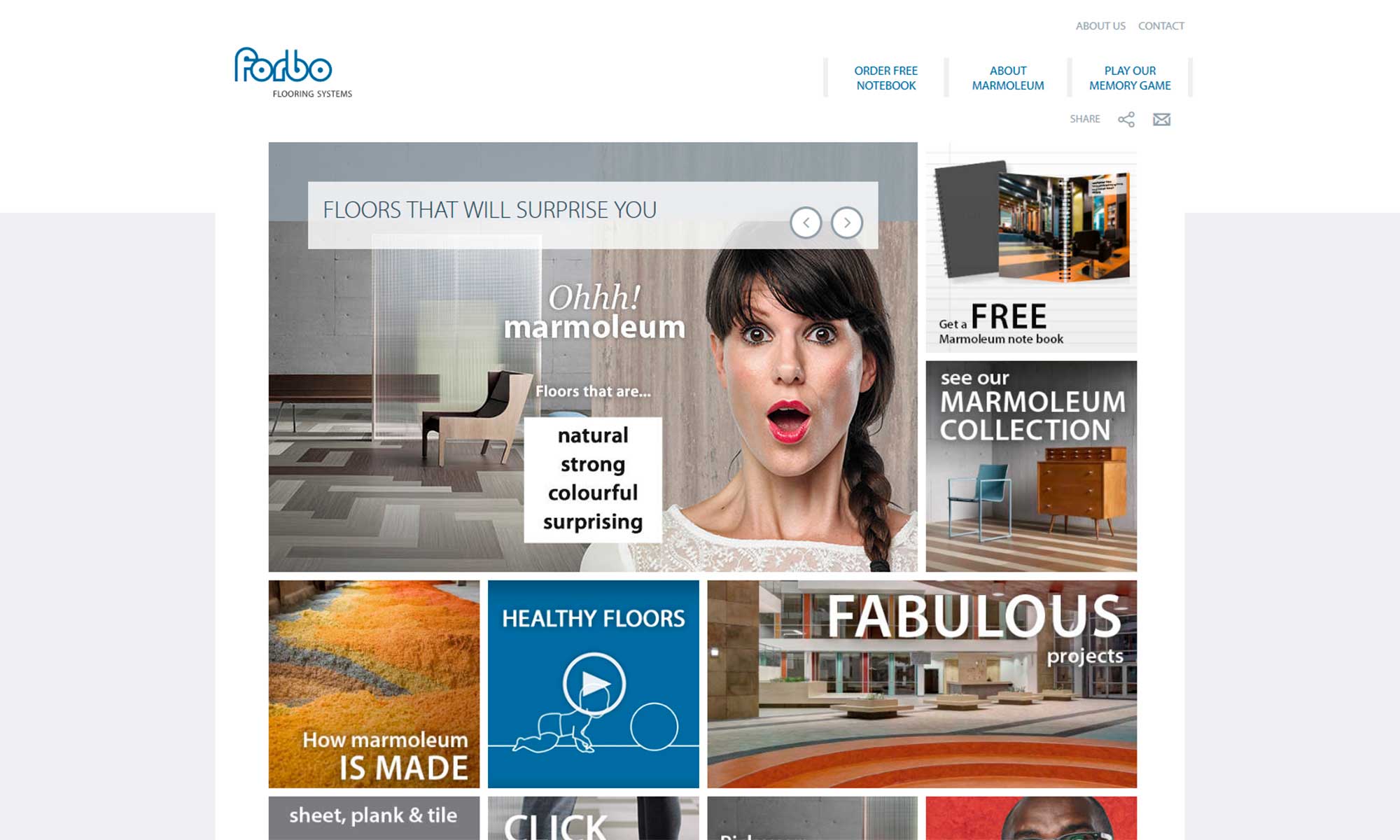 Forbo - Ohhh! Marmoleum lead generation campaign