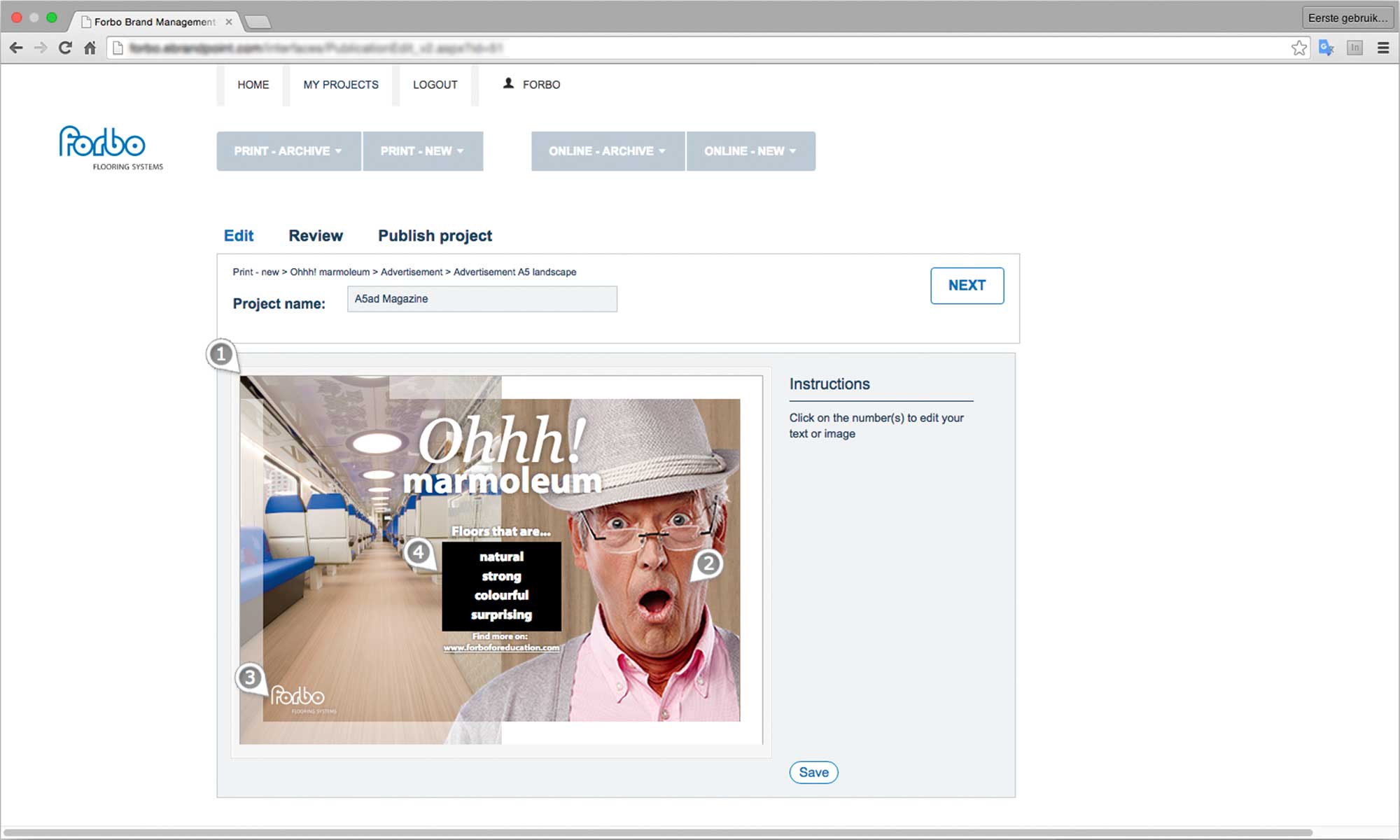 Forbo - Ohhh! Marmoleum lead generation campaign