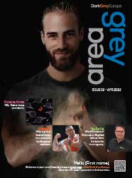 Cover grey area magazine issue 2, featuring Swedish Man clapping dusty hands Cover grey area magazine issue 2, featuring Swedish Man clapping dusty hands