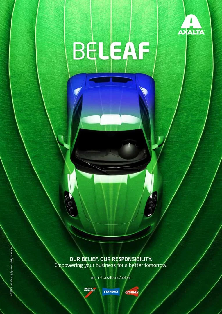 AI generated vehicle for Axalta's Beleaf Campaign